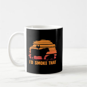 Mug Viande Fumer Barbecue Chef Steak Grillades BBQ