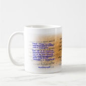 Mug Viande halal/éloge en manuscrit paleo-Hébreu (Gauche)