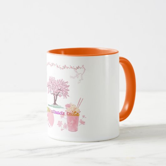 Mug Vibe Attracts Tribe (Devant droit)