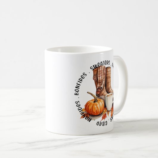 Mug Vibes automne et automne (Devant droit)