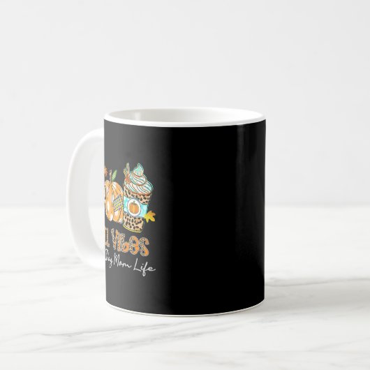 Mug Vibes Automne Et Ce Chien Maman Vie Chien Paw Citr (Devant gauche)