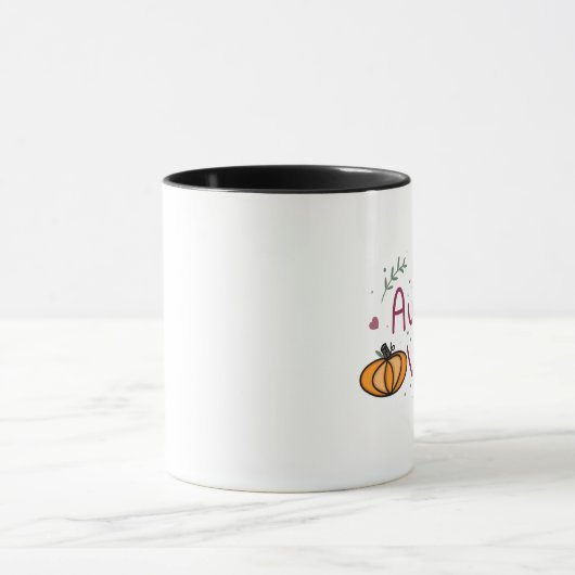 Mug Vibes Automne Feuilles, Acornes Citrouilles (Centre)
