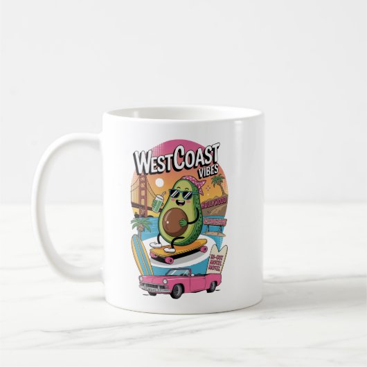 Mug Vibes Avocado de la côte ouest (Gauche)