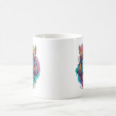 Mug Vibes canines super : Chien Cool avec casque (Centre)