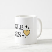 Mug Vibes Célibataires – Saint-Valentin Anti‑Confiant (Devant droit)