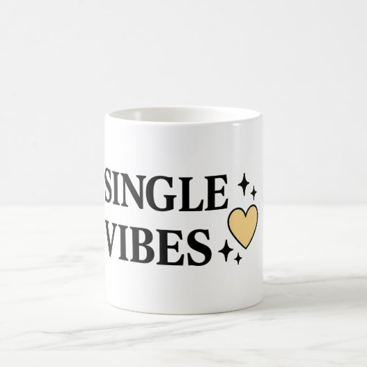Mug Vibes Célibataires – Saint-Valentin Anti‑Confiant (Centre)