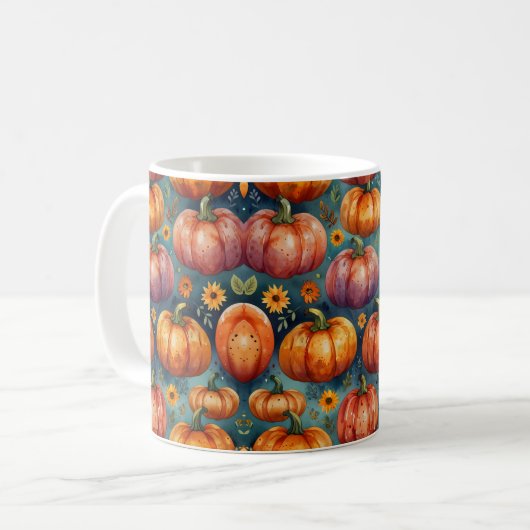 Mug Vibes Citrouilles d'Halloween (Devant gauche)