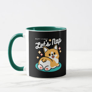 Mug Vibes Corgi Butt et Nap - Joli chien couché