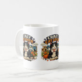 Mug Vibes d'amour pour les chats – Design de chat mign (Devant gauche)