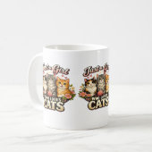 Mug Vibes d'amoureuse des chats – Création de chat mig (Devant gauche)