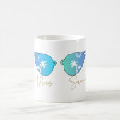Mug Vibes d'aquarelle Lunettes de soleil (Centre)