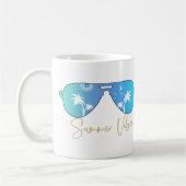 Mug Vibes d'aquarelle Lunettes de soleil (Gauche)