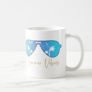 Mug Vibes d'aquarelle Lunettes de soleil
