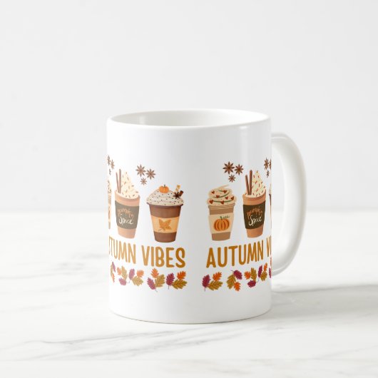 Mug Vibes d'automne (Devant droit)