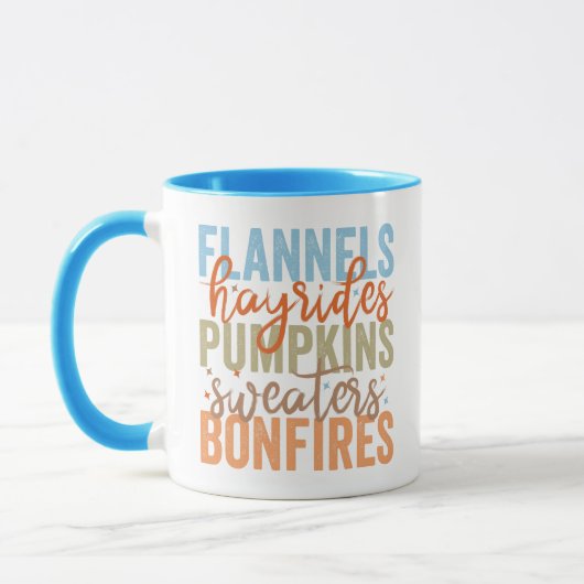 Mug Vibes d'automne amusantes (Gauche)