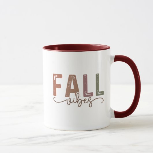 Mug Vibes d'automne arc-en-ciel (Droite)