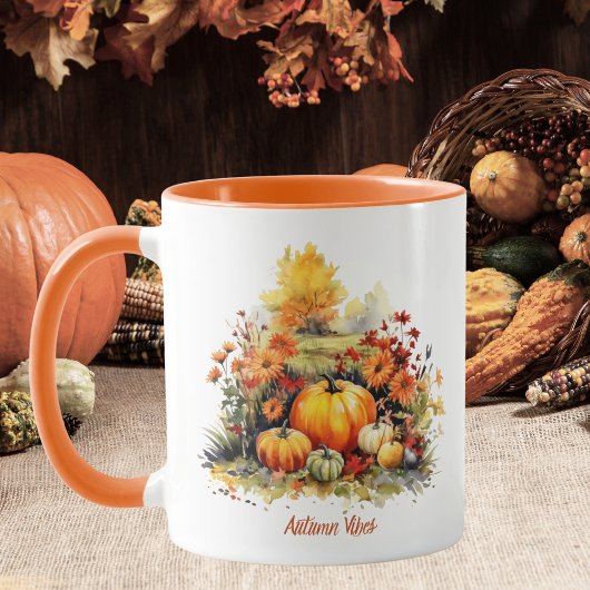 Mug Vibes d'automne Citrouille