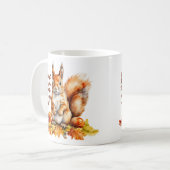 Mug Vibes d'automne de la noix d'écureuil (Devant gauche)