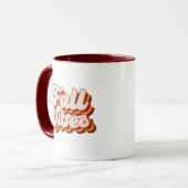 Mug Vibes d'automne rétro (Devant gauche)