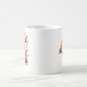 Mug Vibes d'automne Vie d'enseignant - Retro Cute pers (Centre)