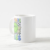 Mug Vibes de 3e année Visage souriant groovy Retour à  (Devant gauche)