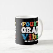 Mug Vibes de 4e année Retour à l'école (Devant droit)