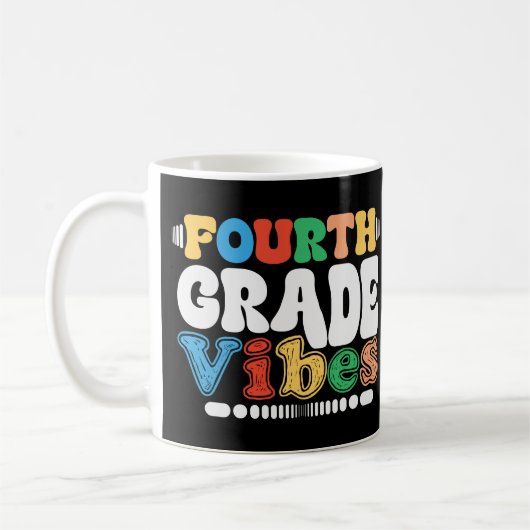 Mug Vibes de 4e année Retour à l'école (Gauche)