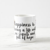 Mug Vibes de bonheur et de guépard : Citations de vie (Centre)