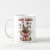 Mug Vibes de cacao chaud Chocolat chaud Noël (Gauche)