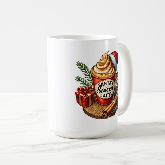 Mug Vibes de café chaud Conception de la subblimation (Devant droit)