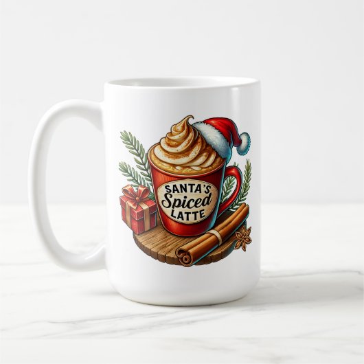 Mug Vibes de café chaud Conception de la subblimation (Gauche)