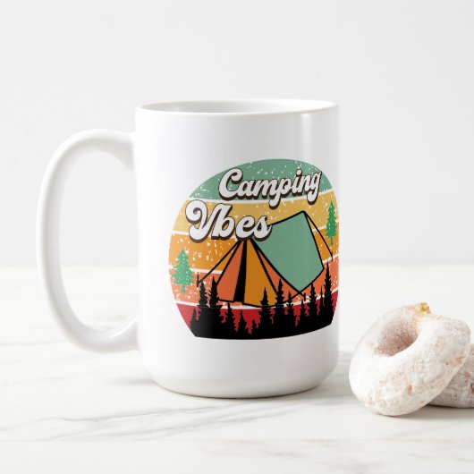 Mug Vibes de camping (Avec donut)