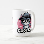 Mug Vibes de Chat Cool (Devant droit)