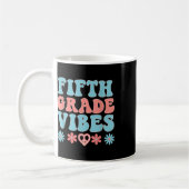 Mug Vibes de cinquième année - Professeur élève Rétro (Gauche)