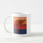 Mug Vibes de crevettes rétro pour femmes amusant Marin (Gauche)