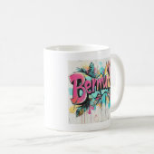 Mug Vibes de graffitis aux Bermudes : (Devant droit)