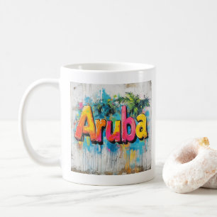 Mug Vibes de graffitis d'Aruba : Island Street Art
