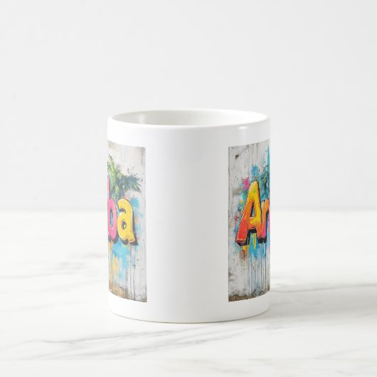Mug Vibes de graffitis d'Aruba : Island Street Art (Centre)