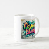 Mug Vibes de graffitis des îles Caïmans : (Devant droit)