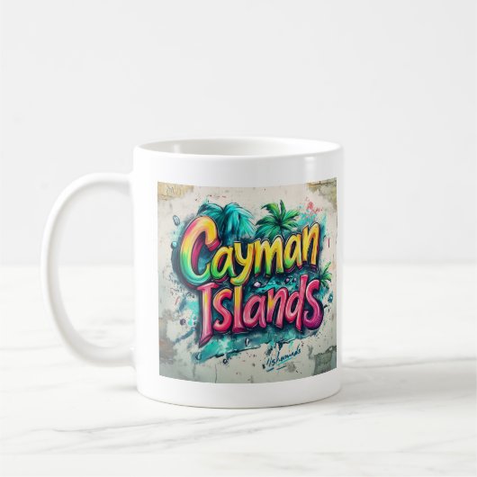 Mug Vibes de graffitis des îles Caïmans : (Gauche)
