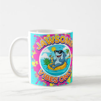 Mug Vibes de Jawsome Caricature de requin seulement