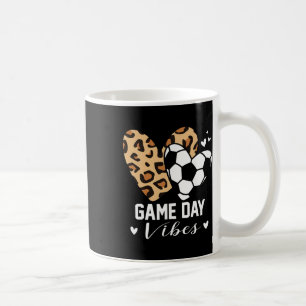 Mug Vibes de jour de match Maman de foot drôle Cœur de
