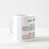 Mug Vibes de la semaine de travail (Devant gauche)