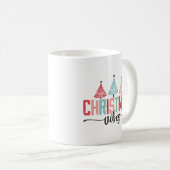 Mug Vibes de Noël - Festive Tree Design (Devant droit)