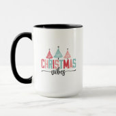 Mug Vibes de Noël - Festive Tree Design (Gauche)