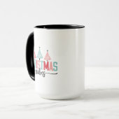Mug Vibes de Noël - Festive Tree Design (Devant gauche)