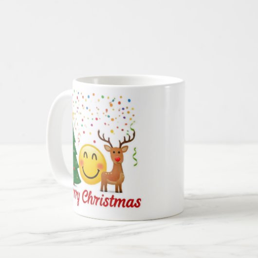 Mug "Vibes de Noël Joyeuses : Design de Noël unique" (Devant gauche)