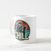Mug Vibes de Nuit Rétro : Bigfoot et Clair de Lune (Devant gauche)