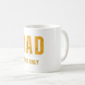 Mug Vibes de papa jaune blanc seulement Musique (Devant droit)