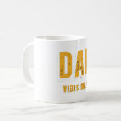 Mug Vibes de papa jaune blanc seulement Musique (Devant gauche)
